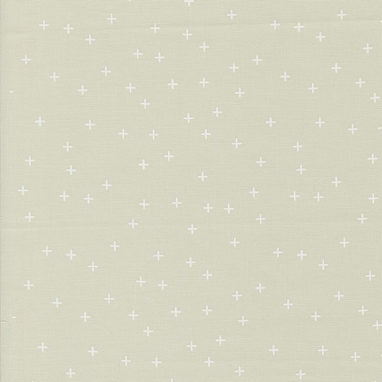 Quilting Fabric - Small Crosses on Ecru Grey from Shimmer by Zen Chic for Moda 1845-13