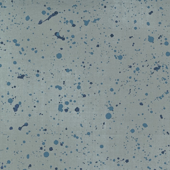 Quilting Fabric - Splatter on Light Grey Blue from Astra by Janet Clare for Moda 16922 15