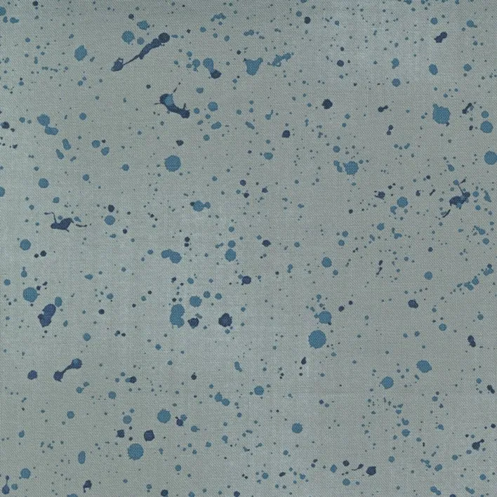 Quilting Fabric - Splatter on Light Grey Blue from Astra by Janet Clare for Moda 16922 15