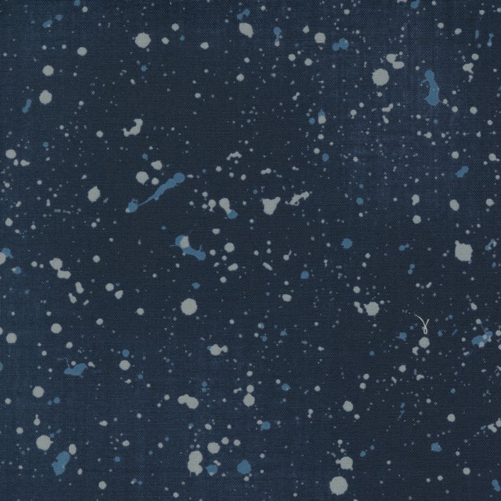 Quilting Fabric - Splatter on Dark Indigo Blue from Astra by Janet Clare for Moda 16922 18