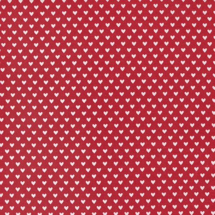 Quilting Fabric - Hearts on Red from Flirt by Sweetwater for Moda 55574 12