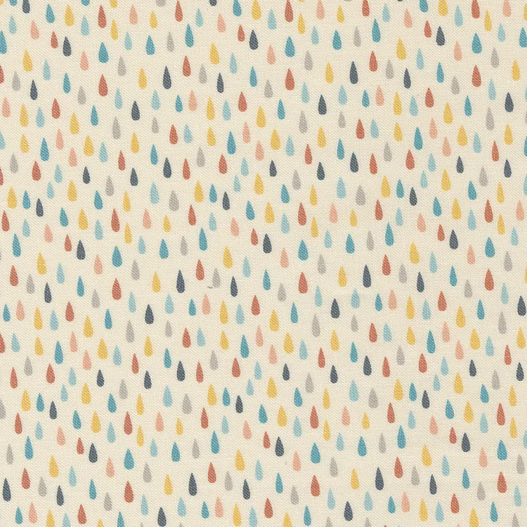 Quilting Fabric - Raindrops On Cream from Noah's Ark by Stacy Iest Hsu for Moda 20875 11