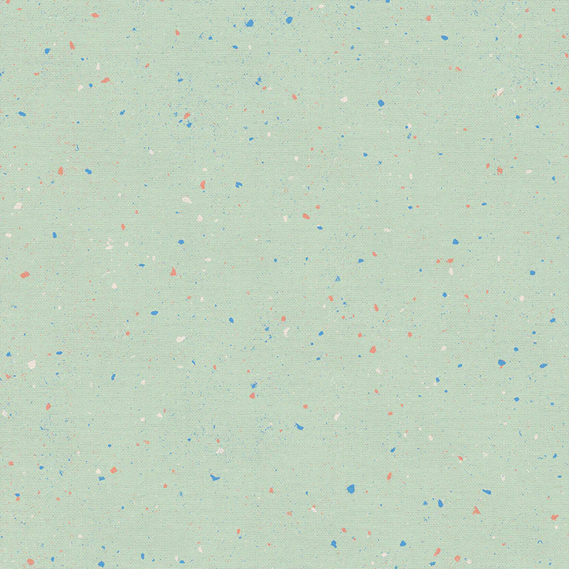 Quilting Fabric - Terrazzo Print in Mint Green from Rainbow Dust Terrazzo by Kate x Kasey for Paintbrush Studio 12021947