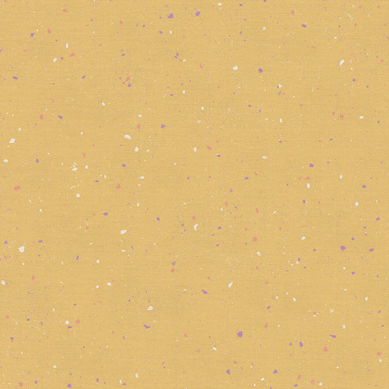 Quilting Fabric - Terrazzo Print in Mustard Yellow from Rainbow Dust Terrazzo by Kate x Kasey for Paintbrush Studio 12021952