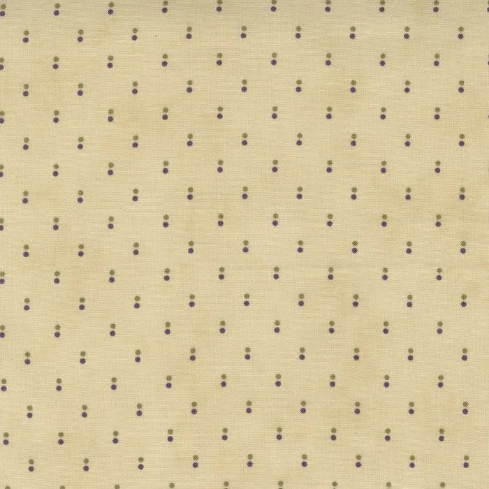 Quilting Fabric - Lilac Dots On Ivory from Iris & Ivy by Jan Patek for Moda 2257 11