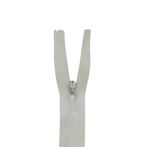 YKK Zip - 23cm Invisible - White 501