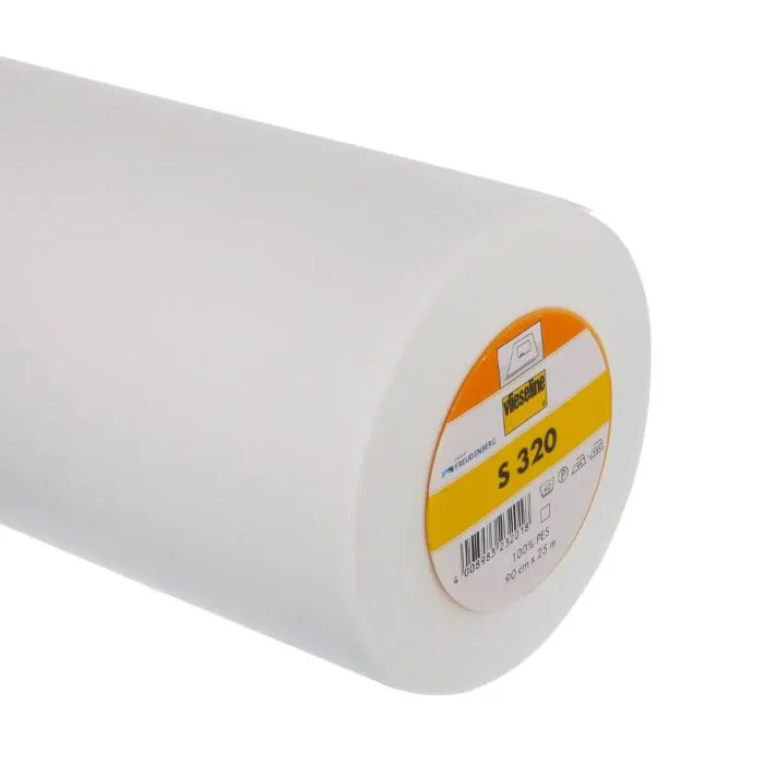 Vlieseline -  Fusible Interfacing S320 90cm Width - White