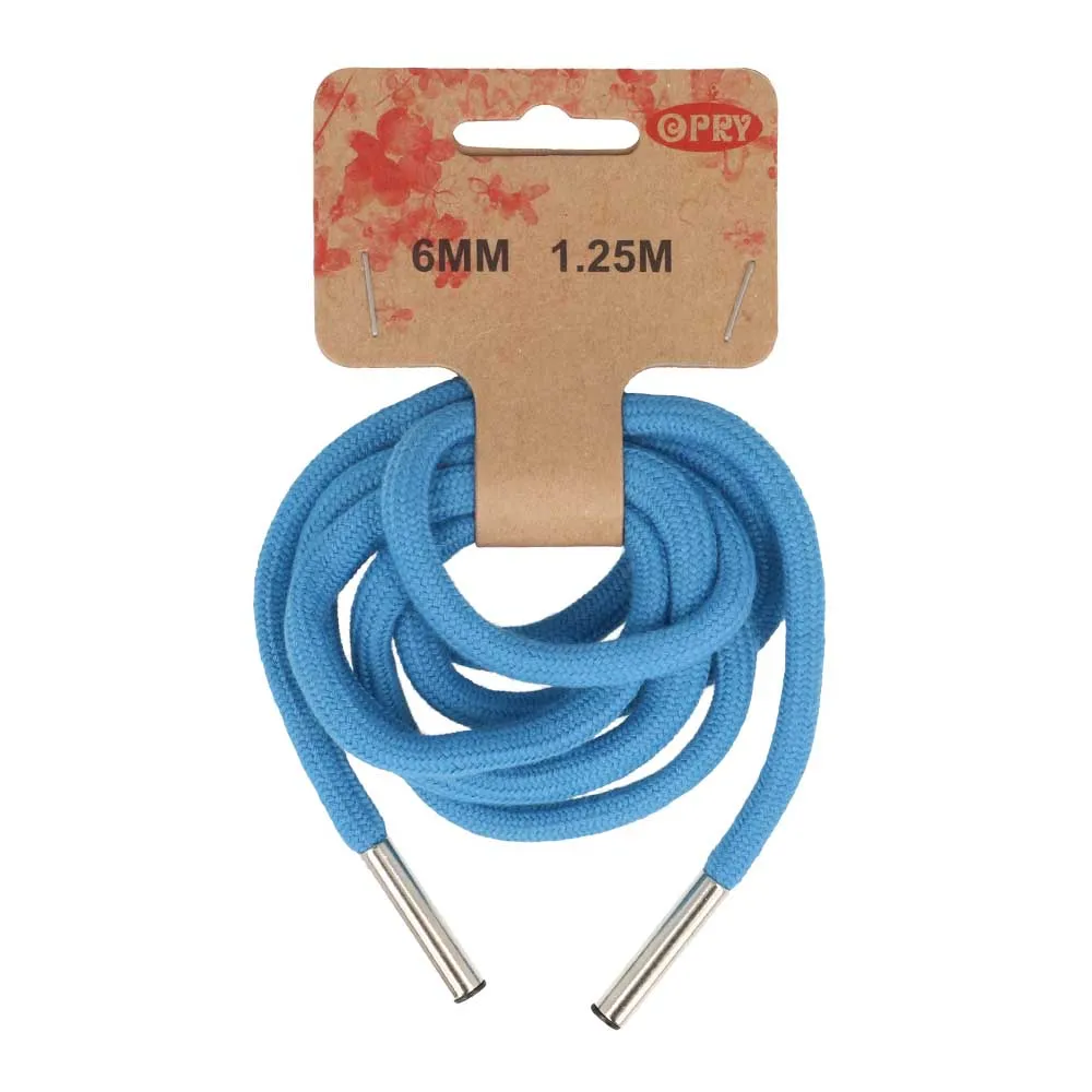 6mm Hoodie Cord in Light Blue - 1.25m