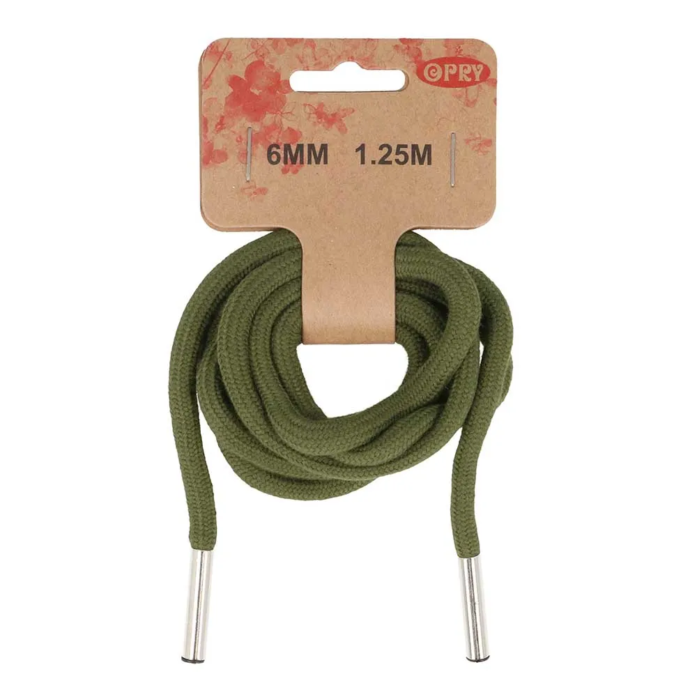 6mm Hoodie Cord in Olive Green - 1.25m