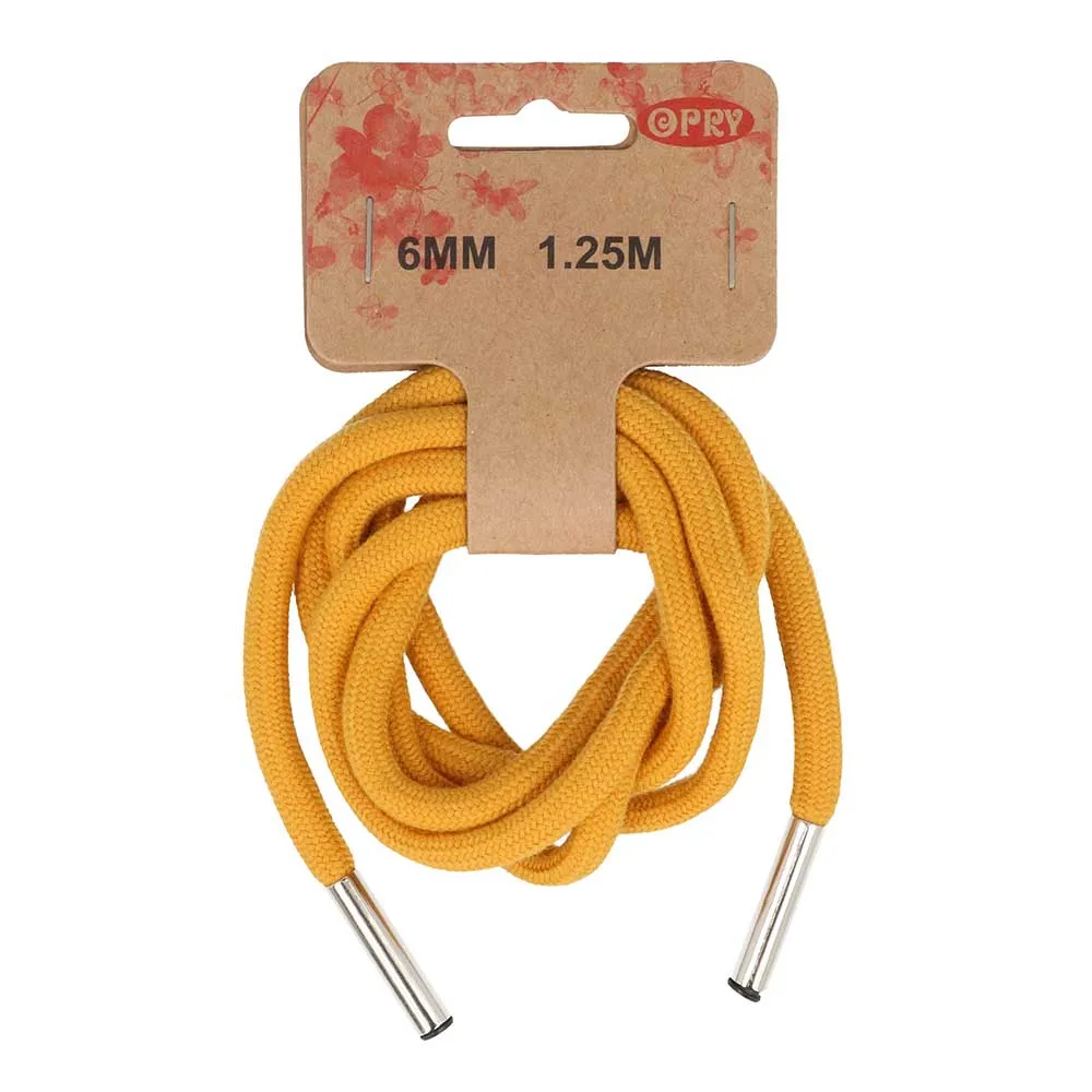 6mm Hoodie Cord in Golden Yellow - 1.25m