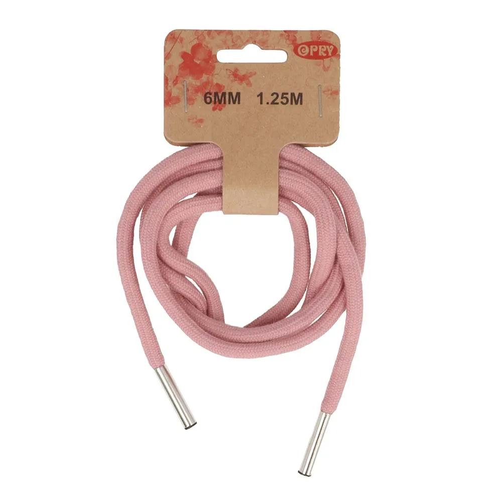 6mm Hoodie Cord in Rose Pink - 1.25m