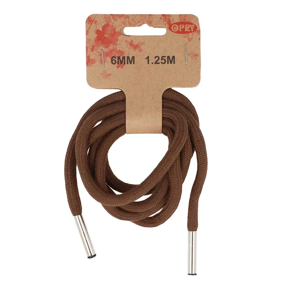 6mm Hoodie Cord in Brown - 1.25m