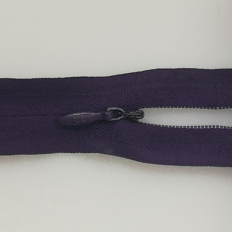 Zip - 23cm Invisible - Dark Purple