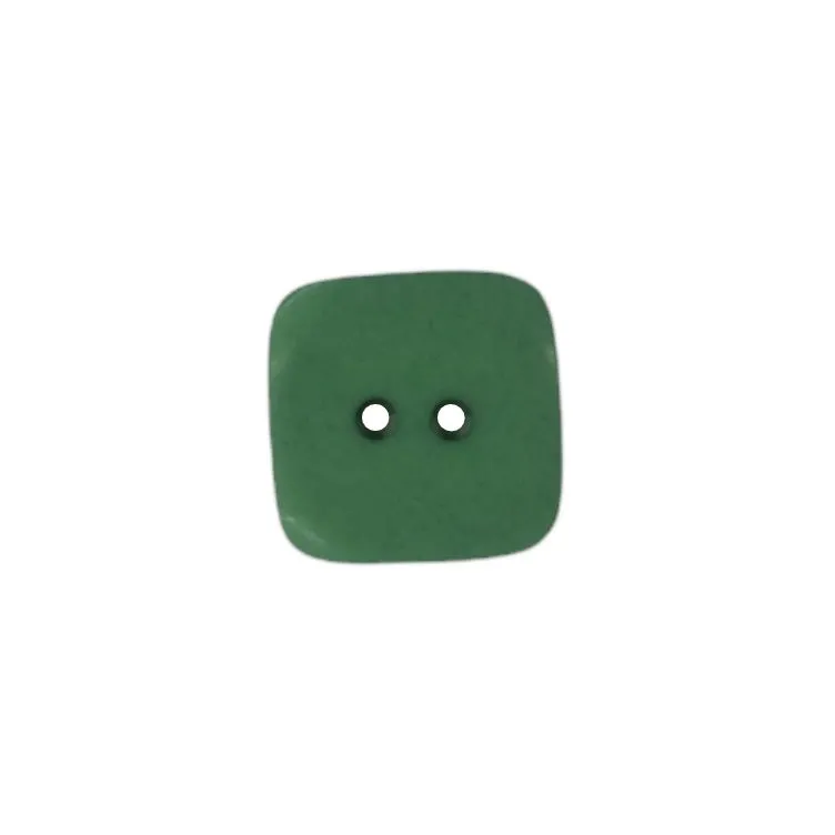 Buttons - 23mm Plastic Square in Green