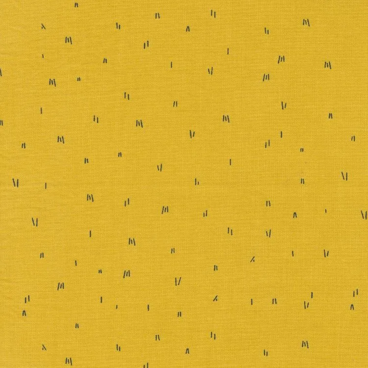 Quilting Fabric - Dashes on Yellow from Filigree by Zen Chic for Moda 1814 14