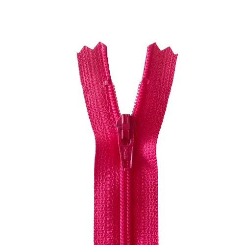 Zip - 25cm Closed End Nylon - Cerise Pink 544