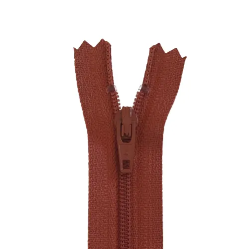 YKK Zip - 25cm Closed End Nylon - Rust 850