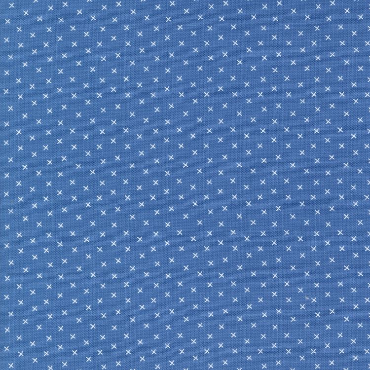 Quilting Fabric - Tiny Crosses on Blue from Coriander Colours by Corey Yoder for Moda 29202 28