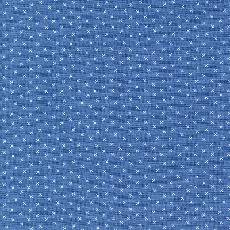 Quilting Fabric - Tiny Crosses on Blue from Coriander Colours by Corey Yoder for Moda 29202 28