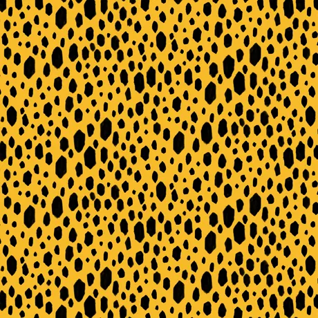 Quilting Fabric - Leopard Spots on Yellow from Animal Antics by Turnowsky for Quilting Treasures 29674-S