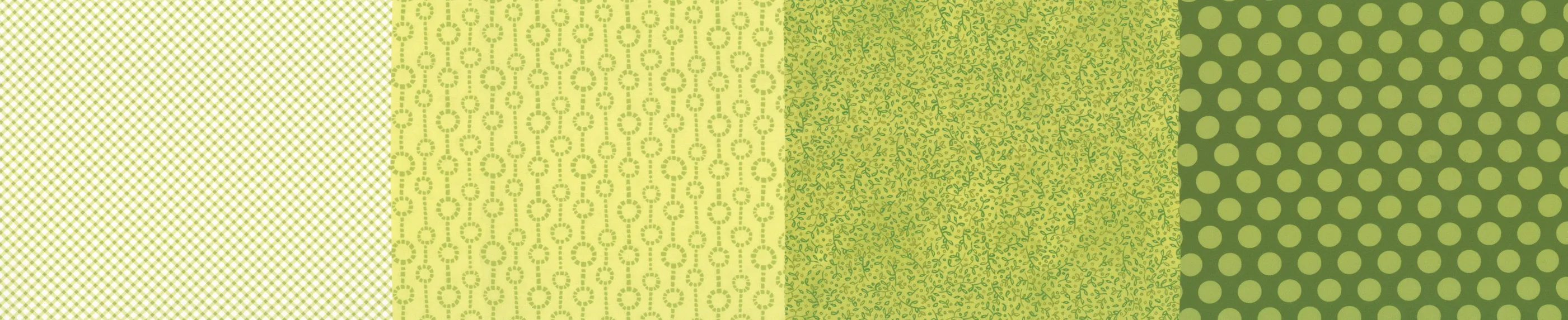 Quilting Fabric - 4 in 1 Blenders in Greens from 50 Years Of Moda by Moda 33800 17