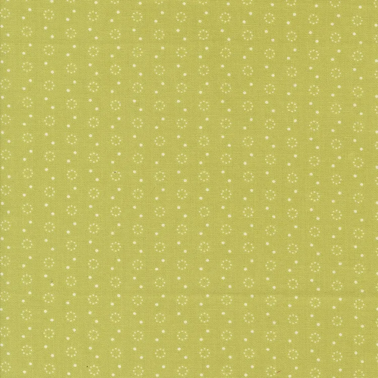 Quilting Fabric - Dotted Daisies on Green from Portofino by Fig Tree & Co. for Moda 35397 19