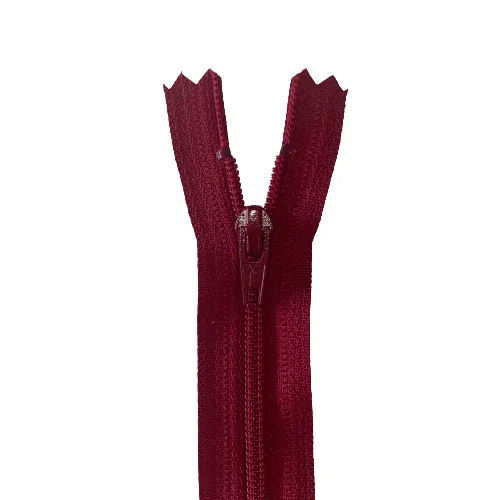 YKK Zip - 36cm Closed End Nylon - Wine 520