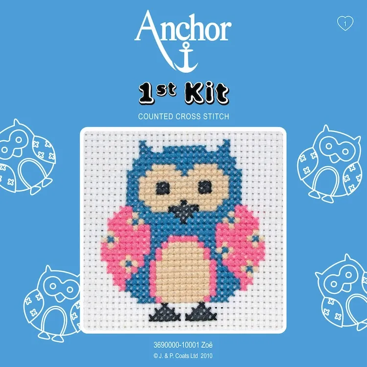 Cross Stitch Kit - Zoe Owl by Anchor