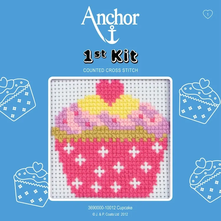 Cross Stitch Kit - Cupcake by Anchor