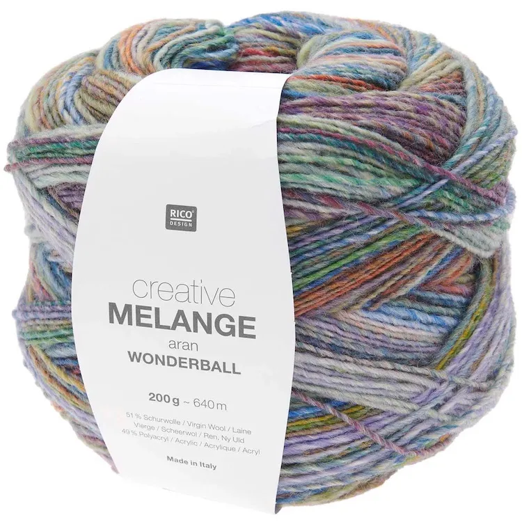 Yarn - Creative Melange Wonderball Aran in Retro 23 by Rico Design