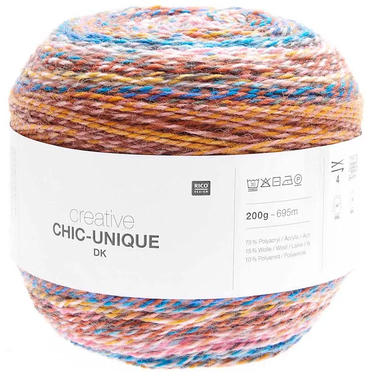 Yarn - Creative Chic-Unique DK in Flames 9 by Rico Design