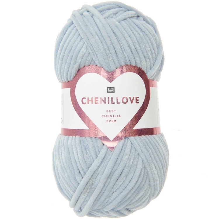 Yarn - Creative Chenillove Chunky in Light Blue 10 by Rico Design