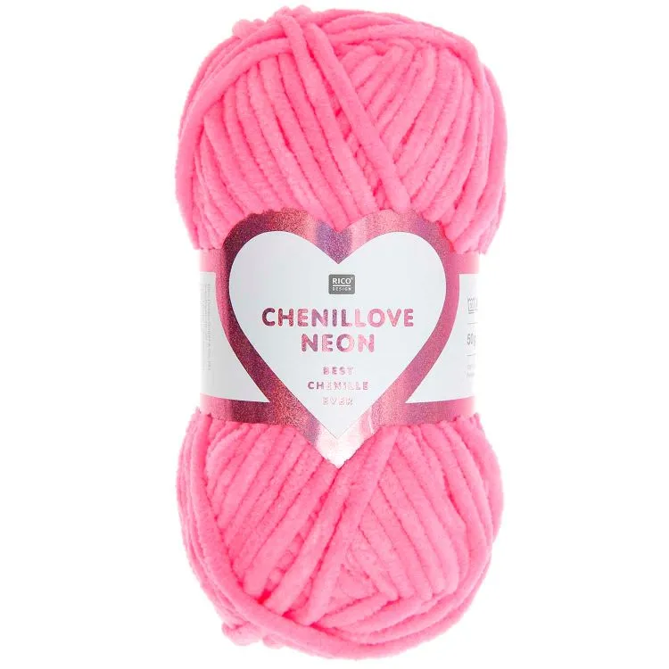 Yarn - Creative Chenillove Neon Chunky in Pink 2 by Rico Design