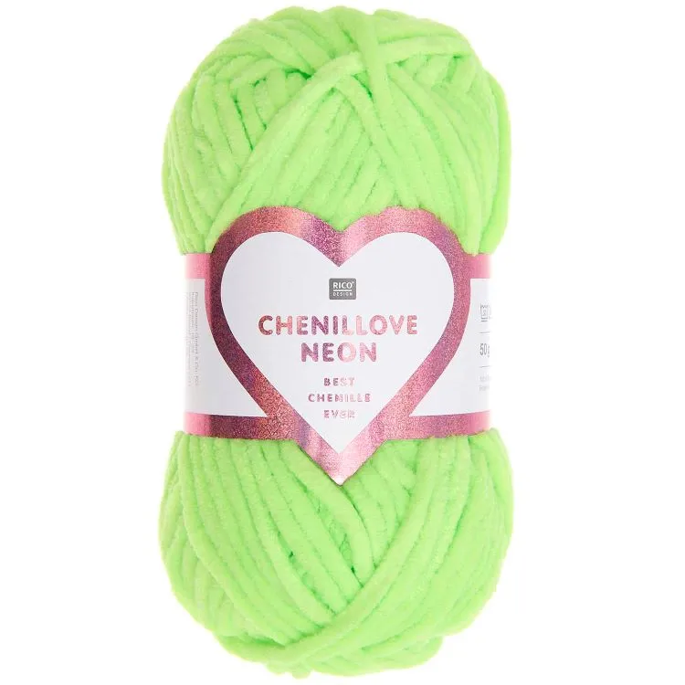 Yarn - Creative Chenillove Neon Chunky in Green 6 by Rico Design