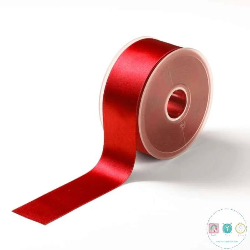 38mm Satin Ribbon in Red