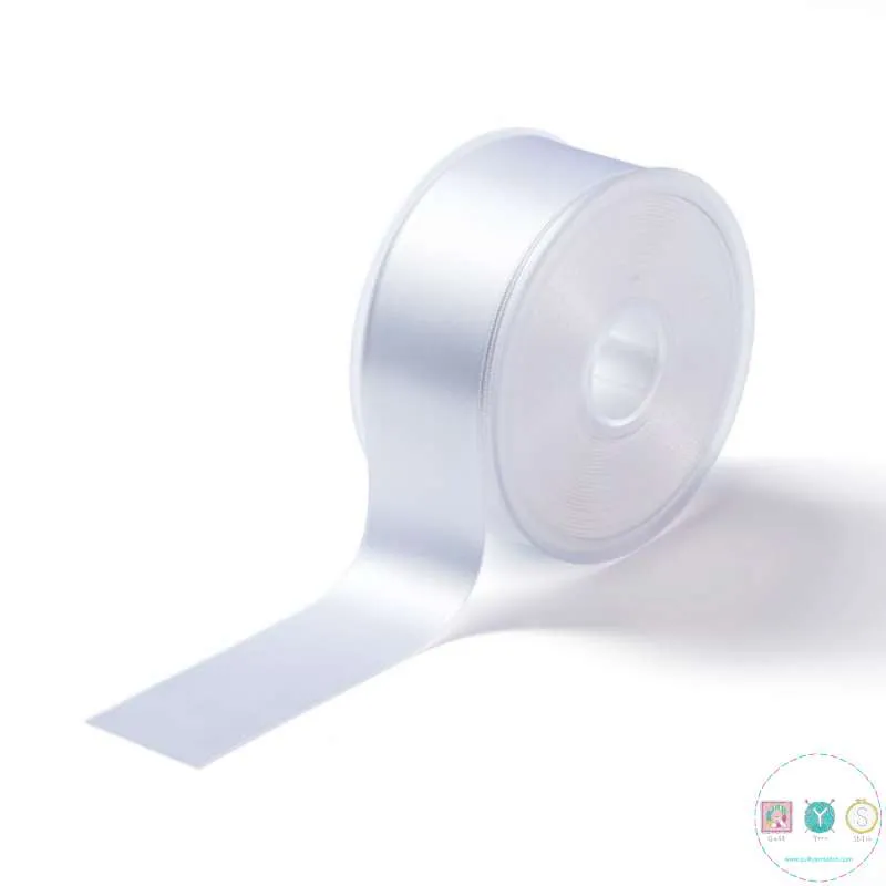 38mm Satin Ribbon in White