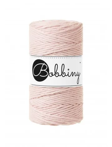 Macrame Cord 3mm in Pastel Pink by Bobbiny