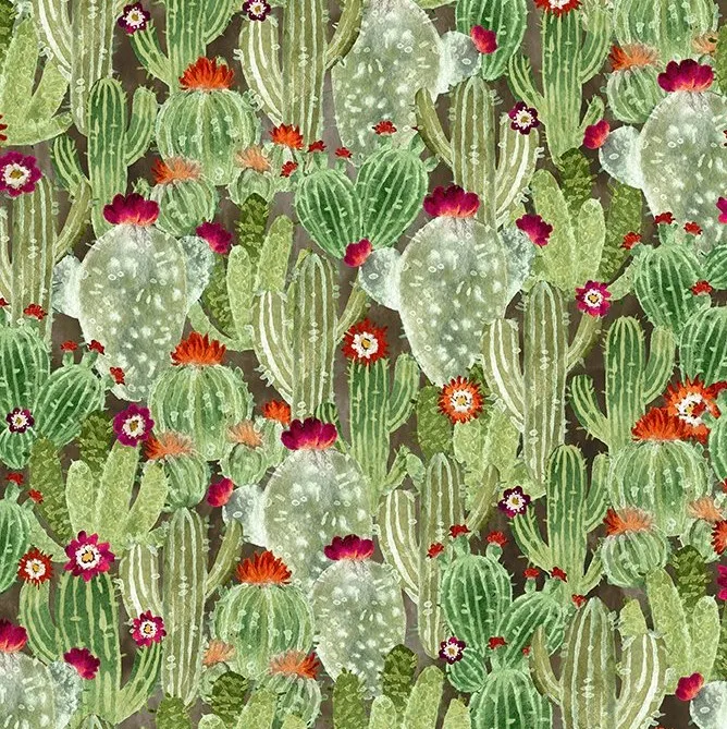 Quilting Fabric - Cactii from Southwest by In The Beginning Fabrics 3SOU-1