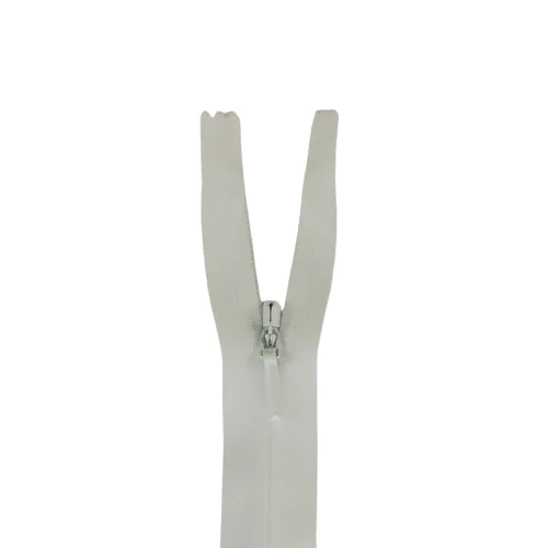 YKK Zip - 41cm Invisible  - White 501