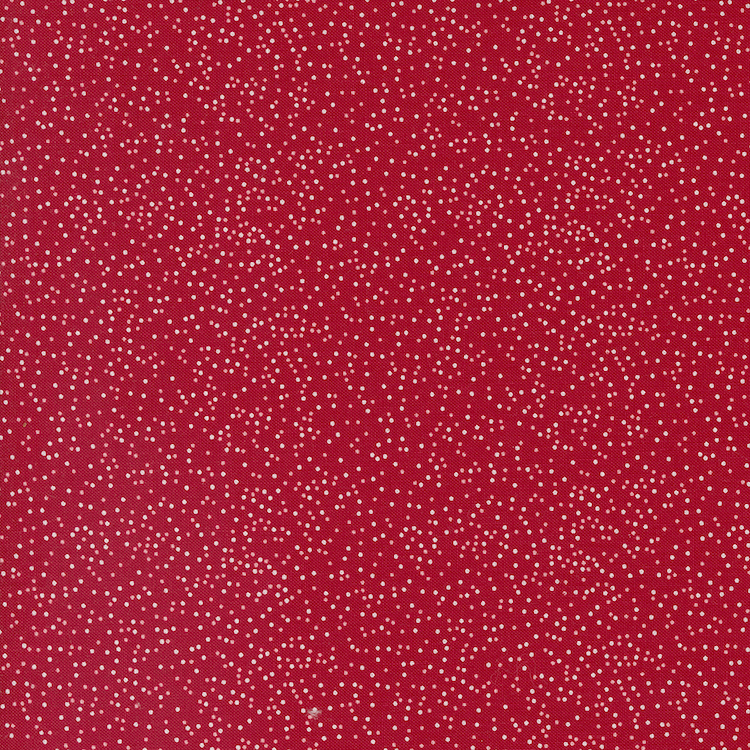 Quilting Fabric - Mini Dots on Red from Once Upon A Christmas by Sweetfire Road for Moda 43167-12