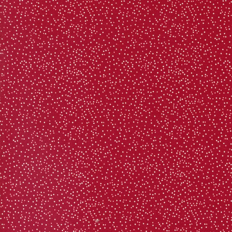 Quilting Fabric - Mini Dots on Red from Once Upon A Christmas by Sweetfire Road for Moda 43167-12