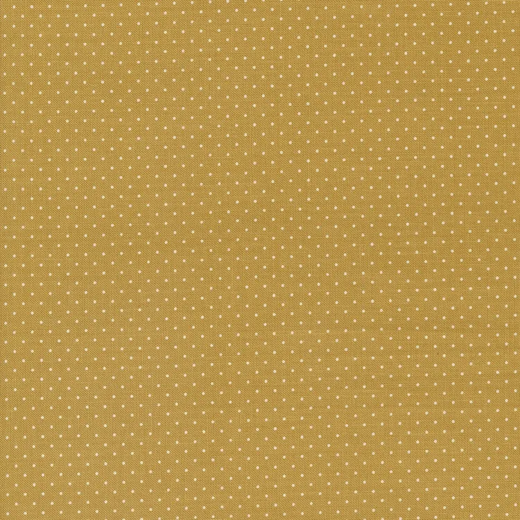 Quilting Fabric - Pin Dots on Caramel Gold from Enchantment by Sweetfire Road for Moda 43176-15