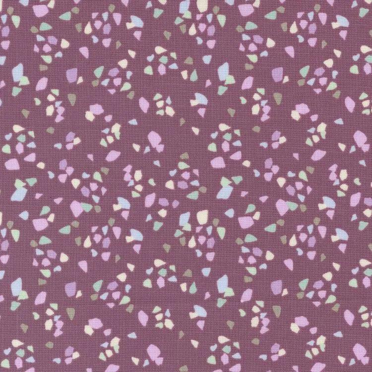 Quilting Fabric - Terrazzo Style Spots on Purple from Seaglass Summer by Sweetfire Road for Moda 43185 14