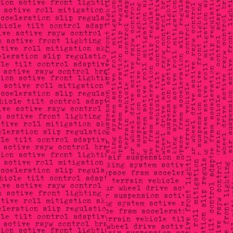 Quilting Fabric - Text on Pink from Wild Text by Stof 4502 005