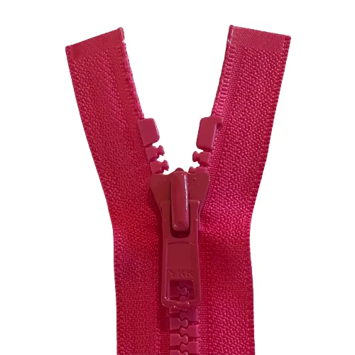 YKK Zip - 46cm No8. Open End Plastic - Cerise 516