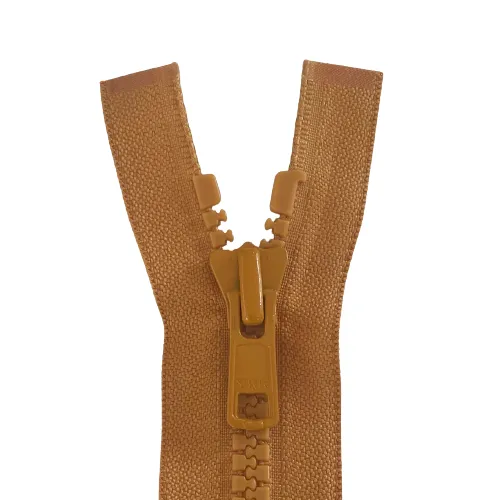 YKK Zip - 46cm No.8 Open End Plastic - Mustard 848