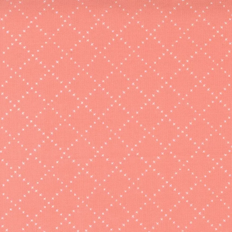 Quilting Fabric - Bias Grid on Pink from Nocturnal by Gingiber for Moda 48337 13 Primrose