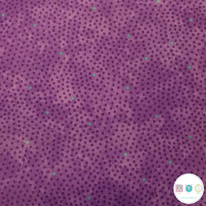 Quilting Fabric Purple Dots on Wild Orchid From X's And O's