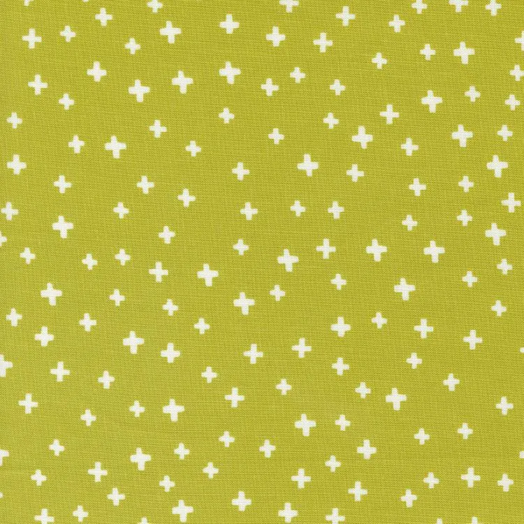 Quilting Fabric - Crosses on Green from Shine by Sweetwater for Moda 55673 16