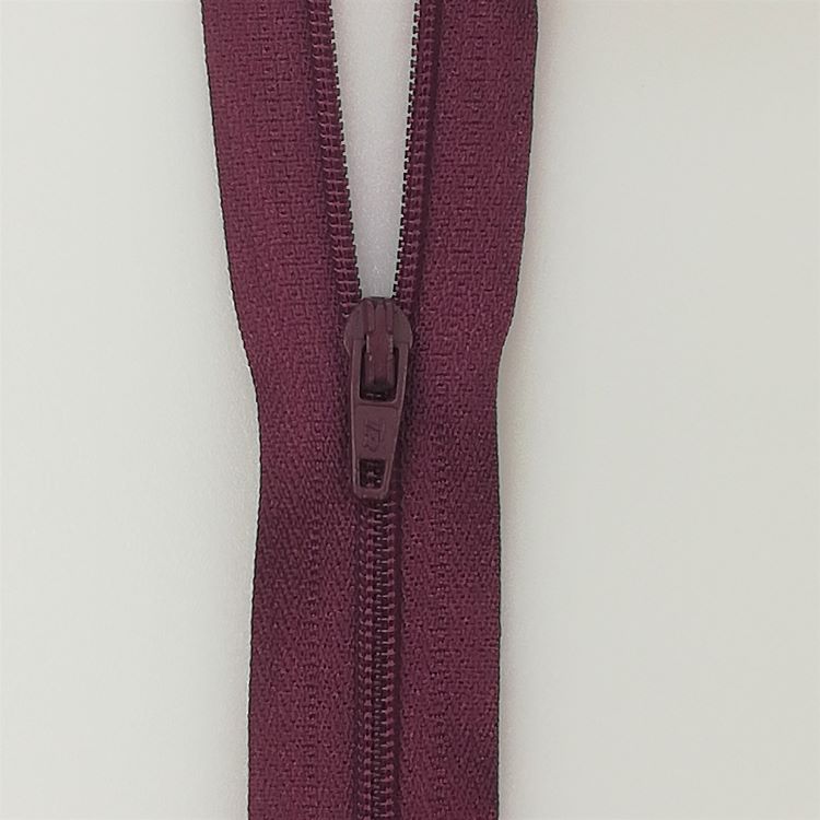 Zip - 56cm Closed Nylon - Wine